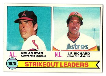 1979 Topps '78 Strikeout Leaders Nolan Ryan / J.R. Richard Angels / Astros