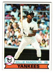 1979 Topps Willie Randolph Baseball Card Yankees
