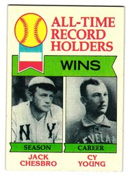 1979 Topps All-Time Wins Record Holders Jack Chesbro / Cy Young