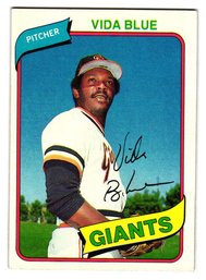 1980 Topps Vida Blue Baseball Card Giants