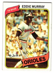 1980 Topps Eddie Murray Baseball Card Orioles