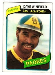 1980 Topps Dave Winfield All-Star Baseball Card Padres