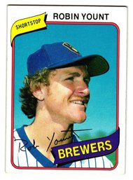 1980 Topps Robin Yount Baseball Card Brewers