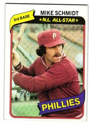 1980 Topps Mike Schmidt All-Star Baseball Card Phillies