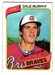 1980 Topps Dale Murphy Baseball Card Braves