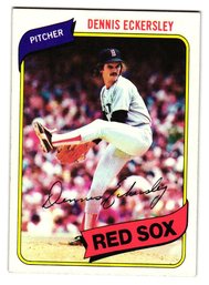 1980 Topps Dennis Eckersley Baseball Card Red Sox
