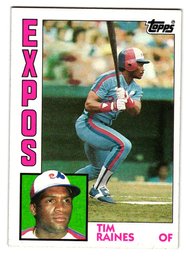 1984 Topps Tim Raines Baseball Card Expos