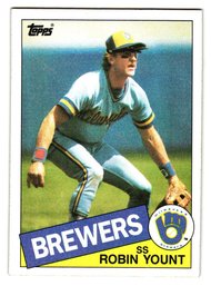 1985 Topps Robin Yount Baseball Card Brewers