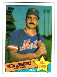 1985 Topps Keith Hernandez All-Star Baseball Card Mets