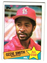 1985 Topps Ozzie Smith All-Star Baseball Card Cardinals