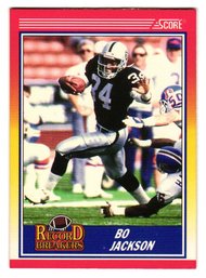 1990 Score Bo Jackson Record Breakers Football Card Raiders