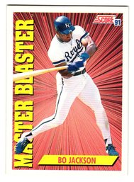 1991 Score Bo Jackson Master Blaster Baseball Card Royals