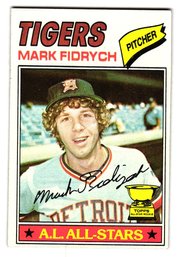 1977 Topps Mark Fidrych Rookie Baseball Card Tigers