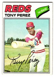 1977 Topps Tony Perez Baseball Card Reds
