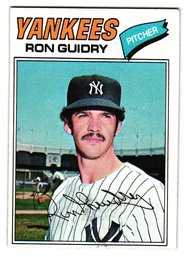 1977 Topps Ron Guidry Baseball Card Yankees