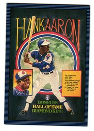 1986 Donruss Hank Aaron Hall Of Fame Diamond King Baseball Card Braves