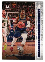 2021-22 Panini Chronicles Luminance Jonathan Kuminga Rookie Basketball Card Warriors