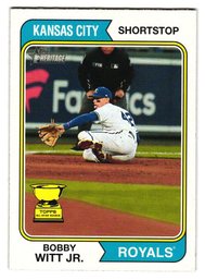 2023 Topps Heritage Bobby Witt Jr. All-Star Rookie Cup Baseball Card Royals