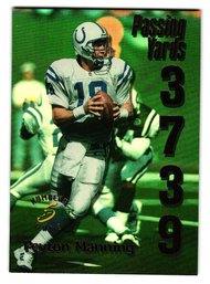 1999 Score Peyton Manning #'D /3739 Numbers Game Insert Football Card Colts