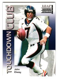 1998 Leaf Rookies & Stars #'D /5000 John Elway Touchdown Club Insert Football Card Broncos