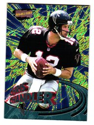 1999 Pacific #'d /99 Chris Chandler Revolution Football Card Falcons