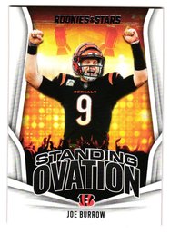 2023 Panini Rookies & Stars Joe Burrow Standing Ovation Insert Football Card Bengals