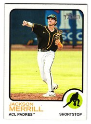 2022 Topps Heritage Minors Jackson Merrill Prospect Baseball Card Padres