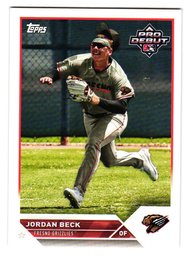 2023 Topps Pro Debut Jordan Beck Prospect Baseball Card Rockies