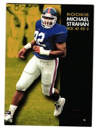 1993 Skybox Premium Edition Michael Strahan Rookie Football Card Giants