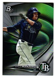 2022 Bowman Platinum Kyle Manzardo Prospect Baseball Card Rays