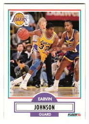 1990 Fleer Earvin 'Magic' Johnson Basketball Card Lakers