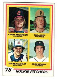 1978 Rookie Pitchers Jack Morris Rookie Baseball Card Detroit Tigers