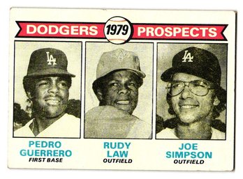 1979 Topps Pedro Guerrero Rookie Baseball Card Dodgers