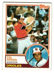1983 Topps Cal Ripken Jr. Baseball Card Baltimore Orioles