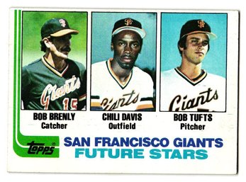 1982 Topps Chili Davis Rookie Baseball Card Giants