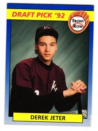 1992 Front Row Draft Picks Derek Jeter Rookie Baseball Card Yankees