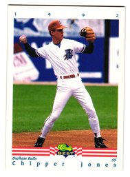 1992 Classic Best Chipper Jones Prospect Baseball Card Braves