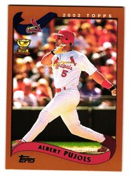 2002 Topps Albert Pujols All-Star Rookie Cup Baseball Card Cardinals