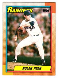 1990 Topps Nolan Ryan Baseball Card Rangers