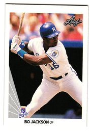 1990 Leaf Bo Jackson Baseball Card Baltimore Royals