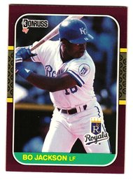 1987 Donruss Opening Day Bo Jackson Rookie Baseball Card Royals
