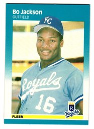 1987 Fleer Bo Jackson Rookie Baseball Card Royals