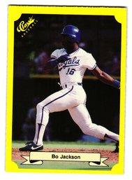 1987 Classic Bo Jackson Rookie Green Back Variation Baseball Card Royals