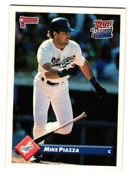 1993 Donruss Mike Piazza Rated Rookie Baseball Card Dodgers