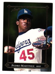 1992 Leaf Gold Pedro Martinez Rookie Baseball Card Dodgers