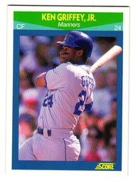 1990 Score Rising Stars Ken Griffey Jr. Baseball Card Mariners
