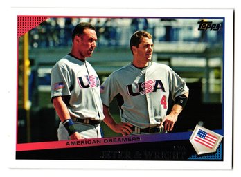 2009 Topps Update Derek Jeter David Wright 'Classic Combos' Baseball Card Yankees Mets