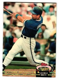 1992 Topps Stadium Club George Brett Members Choice Parallel Baseball Card Royals