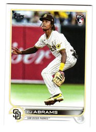 2022 Topps CJ Abrams Rookie Debut Baseball Card Padres