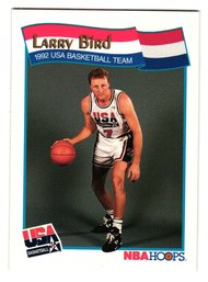 1991 NBA Hoops Larry Bird 1992 USA Team Basketball Card Celtics